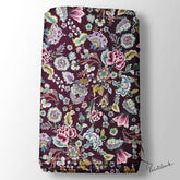 Vintage Floral Digital Printed Fabric For Designer Store